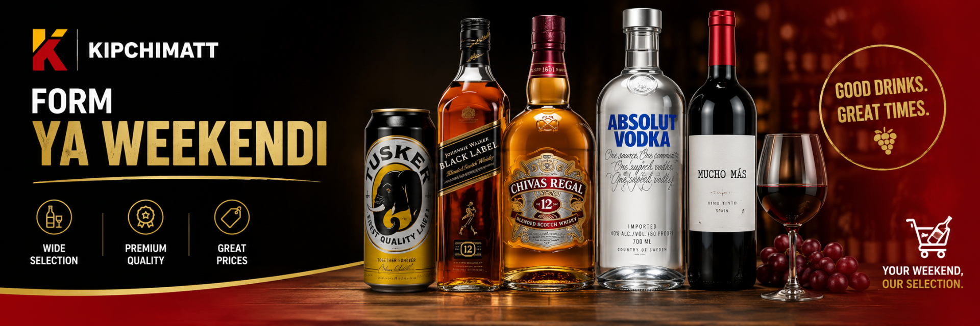 Kipchimatt premium drinks and weekend offers