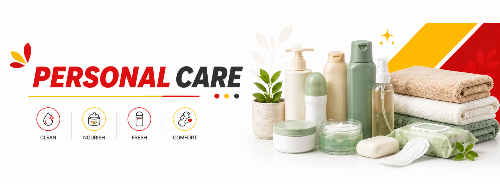 Personal Care — clean, nourish, fresh, comfort