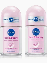 Nivea Pearl & Beauty Roll-On 50ml (Pack of 2)